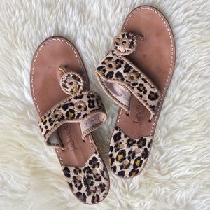 Jack Rogers Animal Print w/ Heel Size 9.5